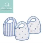 エイデンアンドアネイ モスリン スナップ付きビブ よだれかけ 3枚入り rock star スタイ ビブ  出産祝い ハーフバースデー プレゼント aden+anais