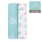 エイデンアンドアネイ now + zen 2枚セット クラシック おくるみ swaddle スワドル 出産祝い ハーフバースデー プレゼント aden+anais 男の子 女の子