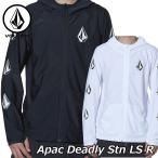 ショッピングvolcom volcom ボルコム メンズ ラッシュガード 【Apac Deadly Stn LS R】長袖  ZIP フード Japan N03119G1 【返品種別OUTLET】