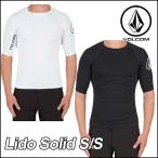 VOLCOM ボルコム メンズ サーフ ラッシュガード 水着 【Lido Solid S/S 】 半そで 半袖 【返品種別OUTLET】