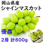 シャインマスカット 岡山 晴王 優品 2房 計800g お中元 家庭用 ギフト プレゼント お見舞い 御供 日付指定ok 指定日OK
