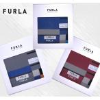 フルラ FURLA メンズ ハンカチ ギフト ロゴ箱入 ブランド バレンタイン 綿大判 紳士 男性 父の日 誕生日 お礼 お返し お祝い