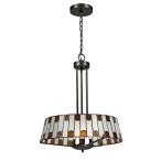 【送料無料】Dale Tiffany TH12421 Wedgewood - One Light Pendant, Dark Bronze Finish with