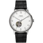 【送料無料】Timex Men's Waterbury Automatic 40mm Stainless Steel Self Winder Leather St