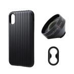 tokyo grapher Rib Case Package for iPhone XS/X¡Ê¥Ö¥é¥Ã¥¯¡ËTele Lens