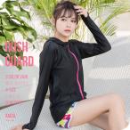  Rush Guard женский UV длинный рукав body type покрытие Zip выше капот LL( способ доставки : почтовая доставка выбор ok)