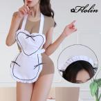 meido фартук teti Heart оборка лента-ободок имеется белый sexy Ran Jerry женский нижнее белье 