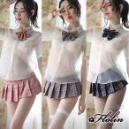  sexy Ran Jerry sailor suit cosplay see-through ribbon check pattern skirt short sleeves sexy underwear 