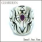指輪 メンズ ガーディアン GUARDIAN プレート ルビー シルバー ジュエリー アクセサリー リング HeatHaze