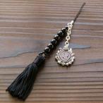 戦国武将 ストラップ アクセサリー 藤紋  黒田官兵衛 天然石 シルバー925
