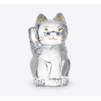 バカラまねき猫 名入れ招き猫 クリア 2-607-786(まねき猫)バカラ正規リボン紙袋つき