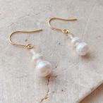 Yahoo! Yahoo!ショッピング(ヤフー ショッピング)Flow accessories ローズクォーツ×淡水パール ピアス/イヤリング【2点までメール便選択可能】