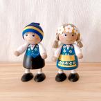 Skandinavisk Hemslojd　北欧フィギュア　スウェーデンペア　木製人形