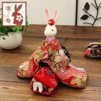凛香オルゴールドール 縮緬友禅 紅 曲名 花(インテリア オルゴール 人形 雑貨 置物 プレゼント お土産 贈り物 敬老の日 父の日 母の日 日本製)
