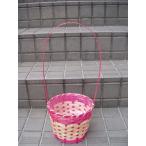 鉢カバー　バスケット　５号鉢用　手付きピンク　送料値引きあり