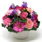 花 フラワーアレンジメント 送料無料 ピンク 大きいサイズ 季節のお花たっぷり 誕生日 プレゼント 送別  記念日