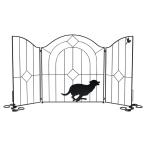 シルエットゲート（DOG）run 犬 イヌ DOG ゲート フェンス 目隠し 仕切り アイアン 猫 脱走 飛び出し 防止 玄関 オブジェ シルエット