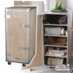 [ Dulton DULTON] WOODEN CABINET WITH CASTORS 4 LAYER (uten шкаф with литейщик 4 уровень ) 113-296-4L [ бесплатная доставка ]