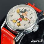 【美品★絶好調】インガーソル◎Ingersollミッキーマウス1950sオールドディズニー手巻きアンティーク中古キッズ腕時計ヴィンテージ(1)