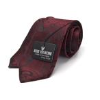  галстук тонкий (6.5cm ширина ) HUGO VALENTINOhyu-go Valentino галстук pez Lee бордо HFS-331 отметка использование 