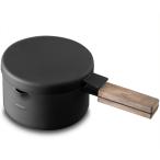 ショッピング鍋 ツレヅレハナコ×オレンジページ　ふたつき鉄製ミニ揚げ鍋・13センチ