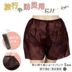 ■5枚組■ ペーパートランクス ブラウン フリーサイズ 紙ショーツ 紙パンツ ペーパーパンツ 使い捨てショーツ 使い捨てパンツ エステ 旅行 入院 介護