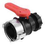 PATIKIL 75mm IBC トートタンクアダプタ ボールバルブ IBCトートアダプタ 粗目 S75X6 ねじ式ボールバルブコネクタの交換 NPT