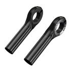 HOUSON 自転車ハンドルバーエンド カーボンハンドルグリップ MTBバーエンド ハンドルバーグリップ 22.2mm