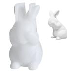 EsiFare заяц силикон mold цельный животное 3D. силикон mold симпатичный заяц UV resin type свеча type aroma Stone камень . полимер 