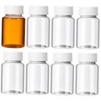 ORFOFE 10 шт. комплект 80Ml Pet пластик piru контейнер бутылка винт крышка имеется прозрачный бутылка men to емкость для хранения Capsule таблеток . место хранения утечка предотвращающее средство управление 