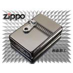 zippo ジッポー ライター レギュラー ジッパー おもしろメタル 両面加工 ニッケルいぶし
