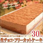 北海道生チョコフリーカットケーキ 長さ30cm パーティー