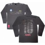 GRANDE プロトタイプ（グリッターロゴ）　ロングスリーブ(長袖)Ｔシャツ/グレー