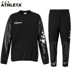 アスレタ ピステシャツ パンツ 上下セット 大人用 サッカー フットサル トレーニングウェア ジャージ  ATHLETA 18012-18013 BLK/BLK