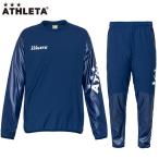 アスレタ ピステシャツ パンツ 上下セット 大人用 サッカー フットサル トレーニングウェア ジャージ  ATHLETA 18012-18013 NVY/NVY