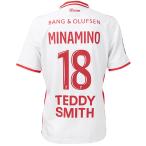 【スピード出荷】カッパ 24-25 ASモナコ #18 南野拓実 ホームレプリカユニフォーム 大人用 サッカーシャツ 半袖 Kappa 244-492