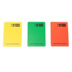 JFA オリジナル警告退場グリーンカード 3枚セット サッカー 審判用品 O5-923