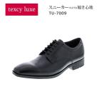 ショッピング紳士 asics アシックス商事 texcy luxe テクシーリュクス TU7009 （ブラック）紳士靴 上位タイプ 3E 本革 羽根式 プレーン スクエア