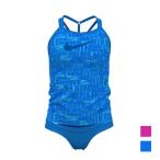 ショッピングswim 【NIKE SWIM公式】ナイキ レトロフローT クロスバック タンキニセット NESSE722 nike 水泳 女子水着 プール レジャー　女の子　130 140 150 160 フットマーク