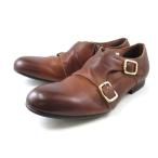 ●●アルジス ダブルモンク ARGIS ダブルモンク ストラップ メンズ 71141 〔BROWN〕