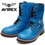 アビレックス ブーツ ヤマト AVIREX YAMATO AV2100 ROYAL BLUE メンズ レディース エンジニアブーツ サイドジッパー バイカーブーツ ミリタリーブーツ 革靴