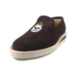 **kami наан doCaminando туфли без застежки Loafer 13121 Embroidery Slip On Shoes шоколад замша мужской повседневная обувь натуральная кожа Skull каркас смешанные товары обувь 