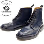 Locking Shoes ロッキングシューズ by FootMonkey フットモンキー カントリーブーツ WINGTIP BOOTS 916 ［ネイビー］ メンズ ウィングチップブーツ 日本製