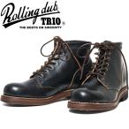 ショッピングイタリア ROLLING DUB TRIO COUPEN 7 HORSEHIDE BLACK ローリングダブトリオ コッペン ホースハイドブラック コペン ホースレザー 馬革 茶芯 ワークブーツ メンズ