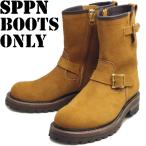 SPPN BOOTS スッピン SP-09E タバコスエード 9-INCH ENGINEER BOOTS 9インチ エンジニアブーツ ワークブーツ 本革 メンズ エンジニア ブーツ レザー