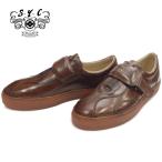 S.Y.C エスワイシー SYC 1805 [BROWN] カジュアルシューズ メンズ スニーカー スリッポン ベルクロ ローカット 日本製 本革 レザー