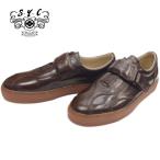 S.Y.C エスワイシー SYC 1805 [DARK BROWN] カジュアルシューズ メンズ スニーカー スリッポン ベルクロ ローカット 日本製 本革 レザー