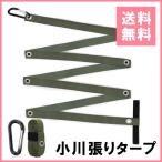 タープ延長ベルト 長くする 小川張り専用コネクションテープ キャンプ タープ 高強度 3.5m 耐荷重200kg 小川張り用テープロープ、カラビナ グリーン