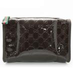 グッチ ポーチ GUCCI コスメポーチ グッチ ノベルティ 化粧ポーチ エナメル 限定 大サイズ