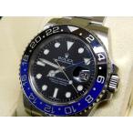 ロレックス 時計 ☆ 116710BLNR ランダム GMTマスター2 黒/青ベゼル バットマン ステンレス 自動巻き メンズ ROLEX □6C ヨート000